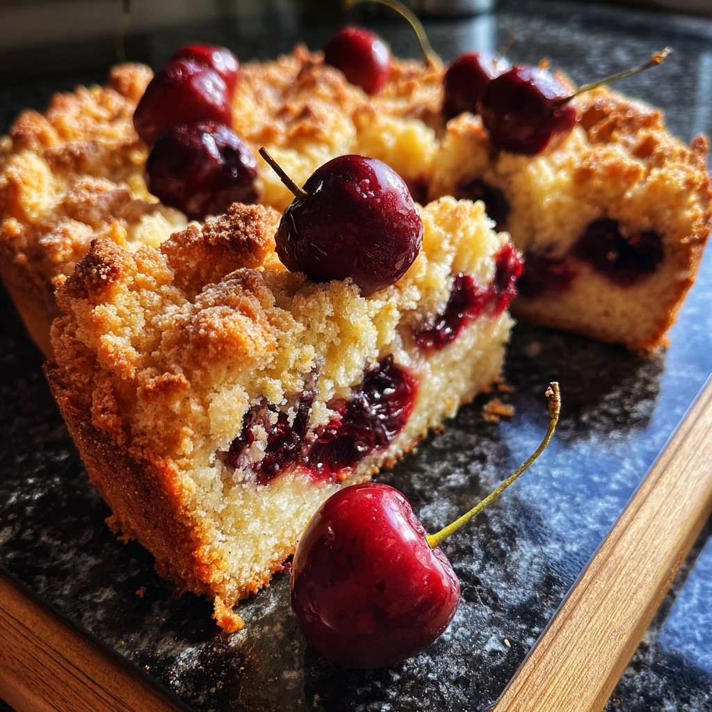 Streuselkuchen Mit Kirschen