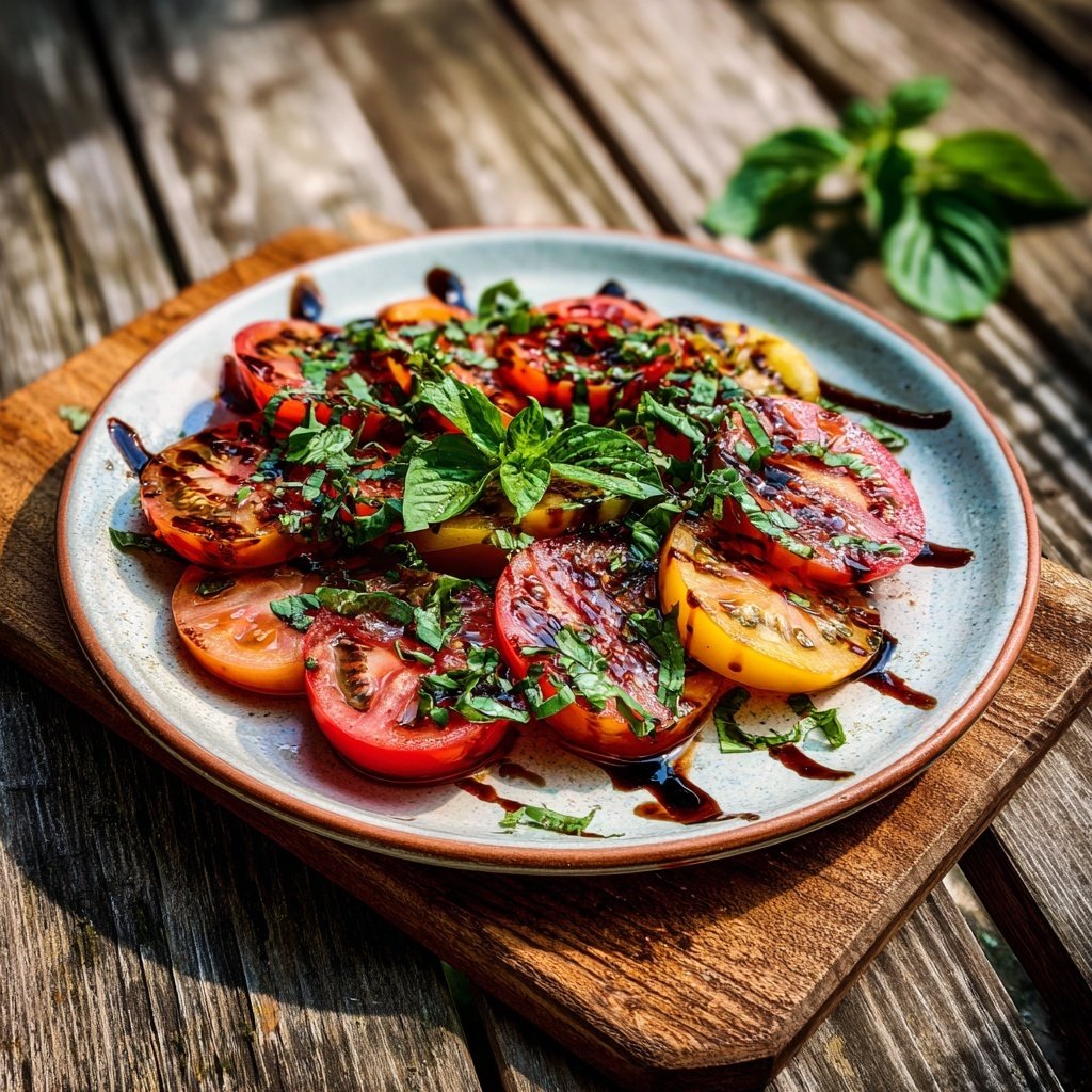 Tomaten Basilikum Salat Zum Grillen