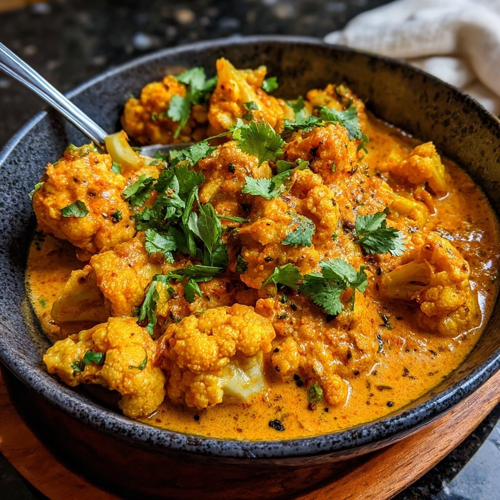 Blumenkohl Gemüse Curry Mild