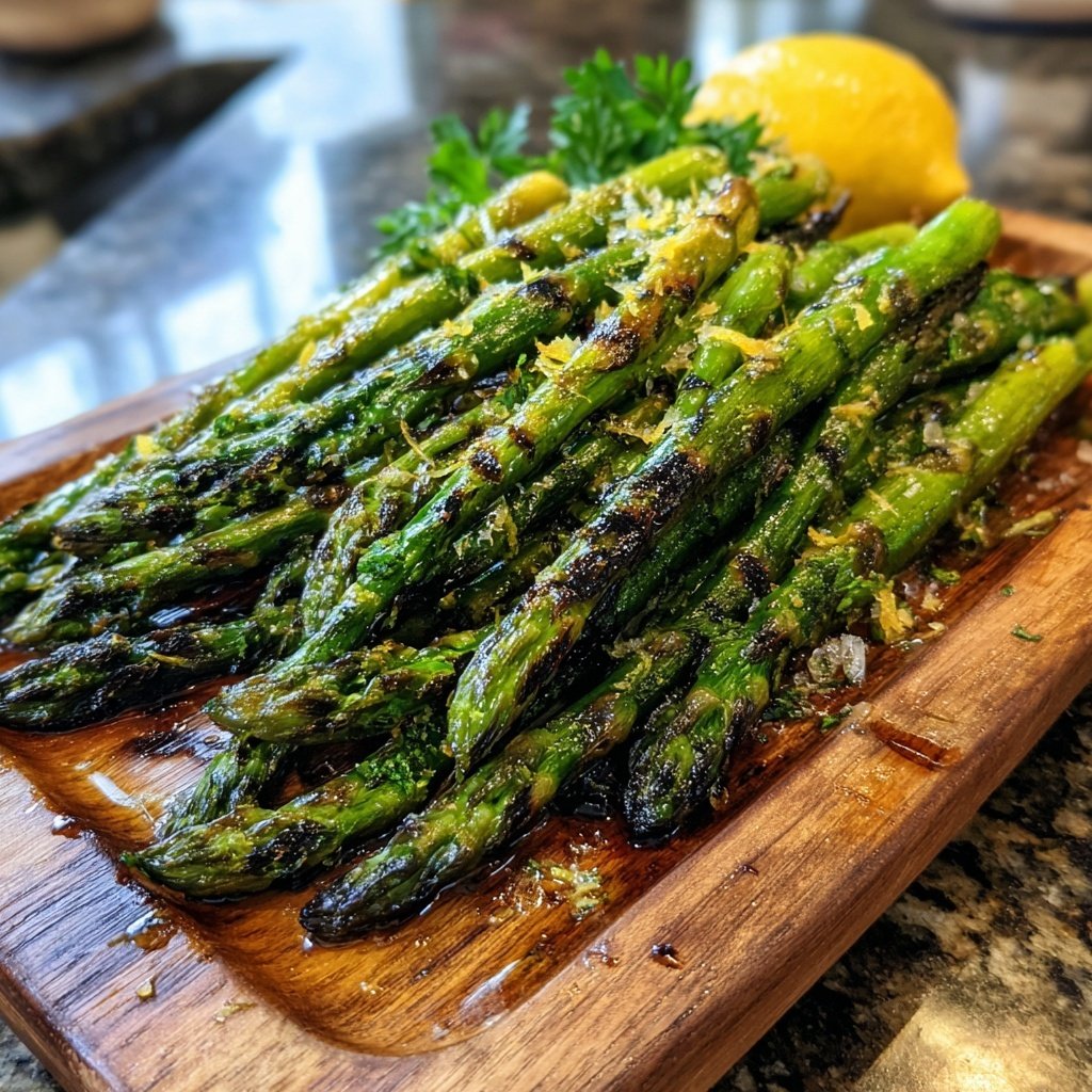 Gegrillter Spargel Mit Zitronen Öl