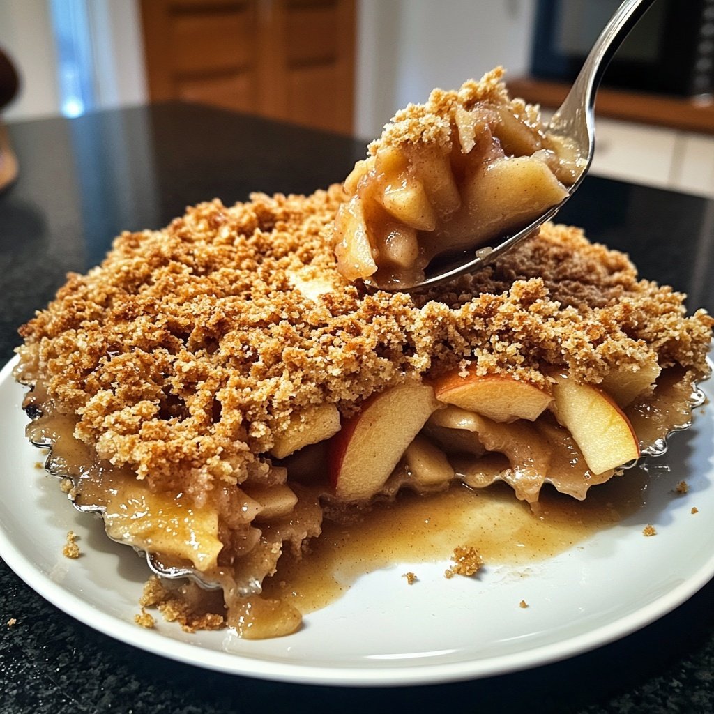 Veganer Apfel-Crumble