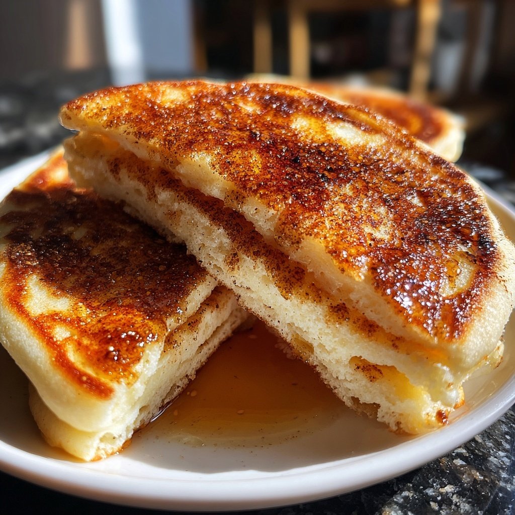 Pfannkuchen mit Banane und Zimt